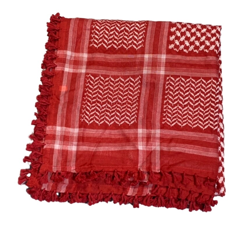 Felnőtt arab porálló sál Jacquard mintás négyzet alakú Keffiyeh fejkendővel