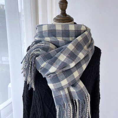 Nová módna sladká vintage šatka, zimná dámska, pánska, elegantná kockovaná šatka, teplá pašmína, dámska, pánska, zavinovacia šatka