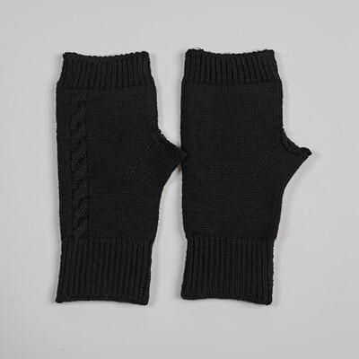 Mekana vunena debela pletena rukavica s otkrivenim prstima i rupom za palac Ženske kabelske rukavice bez šavova Jesen Jesen Ženske rukavice bez prstiju Rukavice bez rukavica