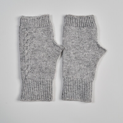 Mekana vunena debela pletena rukavica s otkrivenim prstima i rupom za palac Ženske kabelske rukavice bez šavova Jesen Jesen Ženske rukavice bez prstiju Rukavice bez rukavica