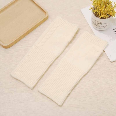 Korėjos naujos pirštinės su puse pirštų, moteriškos rudens ir žiemos vilnos, šiltos bepirščių studentų jutiklinis ekranas, stora megzta apyrankė T214