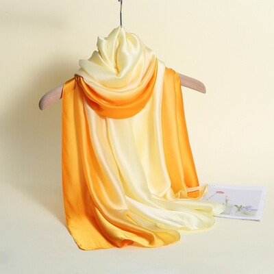Ljeto, novodošli modni šifonski šalovi s gradijentnim bojama Georgette ženski svileni šalovi 90*180 cm dugi gaza šifonski šal