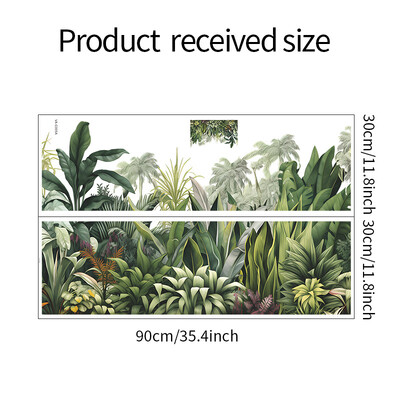 Növényi levelek Vinil csempe fali matricák fali dekorációhoz Hálószoba kiegészítők Ragasztó tapéta Nappali dekoráció Szoba dekoráció