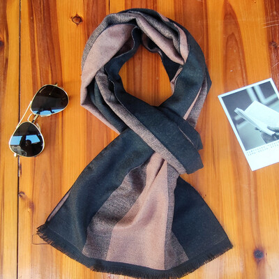 Prabangus Žiemos Vyriškas Kašmyro Šalikas Dryžuotas Kaklas Šalikas Šalikas Kasdieniai Kraštais Apvyniojimai Vyras Verslo Pashmina Foulard