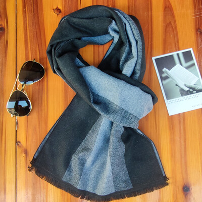 Prabangus Žiemos Vyriškas Kašmyro Šalikas Dryžuotas Kaklas Šalikas Šalikas Kasdieniai Kraštais Apvyniojimai Vyras Verslo Pashmina Foulard