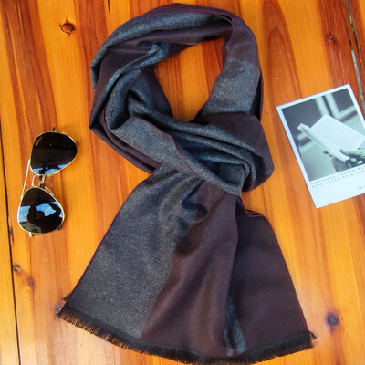 Prabangus Žiemos Vyriškas Kašmyro Šalikas Dryžuotas Kaklas Šalikas Šalikas Kasdieniai Kraštais Apvyniojimai Vyras Verslo Pashmina Foulard