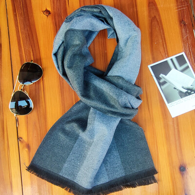 Prabangus Žiemos Vyriškas Kašmyro Šalikas Dryžuotas Kaklas Šalikas Šalikas Kasdieniai Kraštais Apvyniojimai Vyras Verslo Pashmina Foulard