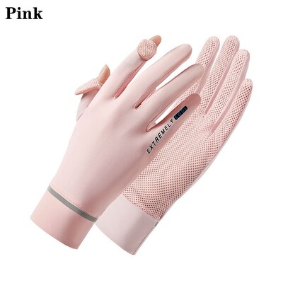 Lady Sunscreen Ice Silk Gloves Γυναικεία καλοκαιρινά γάντια προστασίας από τον ήλιο Μόδα Ποδηλασία οδήγηση γάντια τρεξίματος Λεπτά αντι-UV γάντια