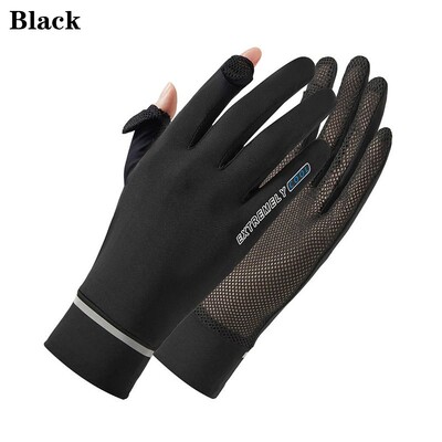 Lady Sunscreen Ice Silk Gloves Γυναικεία καλοκαιρινά γάντια προστασίας από τον ήλιο Μόδα Ποδηλασία οδήγηση γάντια τρεξίματος Λεπτά αντι-UV γάντια