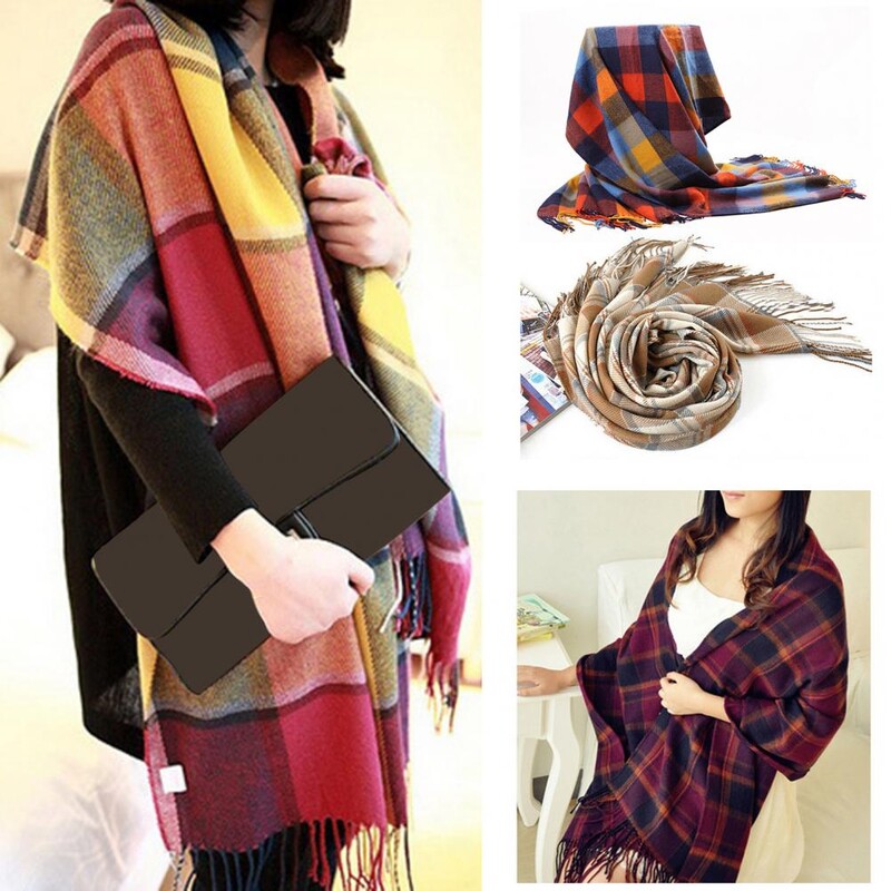 Kašmyro imitacija stora skara moteriška skara Elegantiška kašmyro imitacijos languota skara su kutais moteriška šilumai