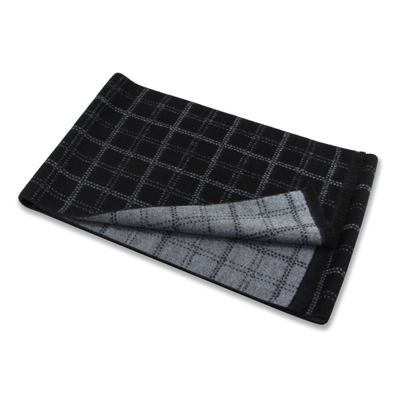 Žieminė vilna skara vyrams Prabangios prekės ženklo skaros ir įklotai Klasikiniai Bufanda Hombre Šilti languoti vilnoniai kaklaskarės Vyriškos mados Echarpe