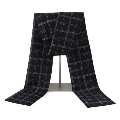 Μονόχρωμο κασμίρ κασκόλ για άντρες Χειμερινή πασμίνα Ζεστό μαντήλι Navy Μαύρο γκρι Ανδρικά επαγγελματικά κασκόλ Αντρικά σάλια Bufandas