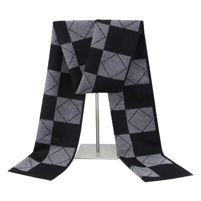 Μονόχρωμο κασμίρ κασκόλ για άντρες Χειμερινή πασμίνα Ζεστό μαντήλι Navy Μαύρο γκρι Ανδρικά επαγγελματικά κασκόλ Αντρικά σάλια Bufandas