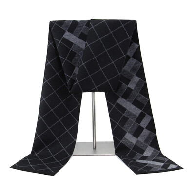 Μονόχρωμο κασμίρ κασκόλ για άντρες Χειμερινή πασμίνα Ζεστό μαντήλι Navy Μαύρο γκρι Ανδρικά επαγγελματικά κασκόλ Αντρικά σάλια Bufandas