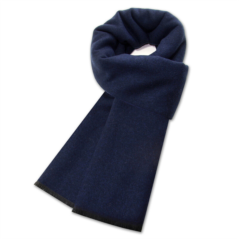 Μονόχρωμο κασμίρ κασκόλ για άντρες Χειμερινή πασμίνα Ζεστό μαντήλι Navy Μαύρο γκρι Ανδρικά επαγγελματικά κασκόλ Αντρικά σάλια Bufandas