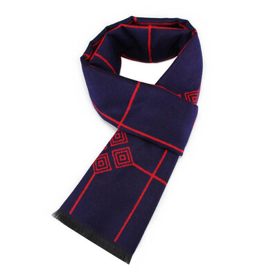 Eșarfă pentru bărbați, toamnă iarnă, eșarfă moale în carouri, eșarfă de cașmir pentru bărbați, eșarfe casual de marcă de înaltă calitate pentru afaceri