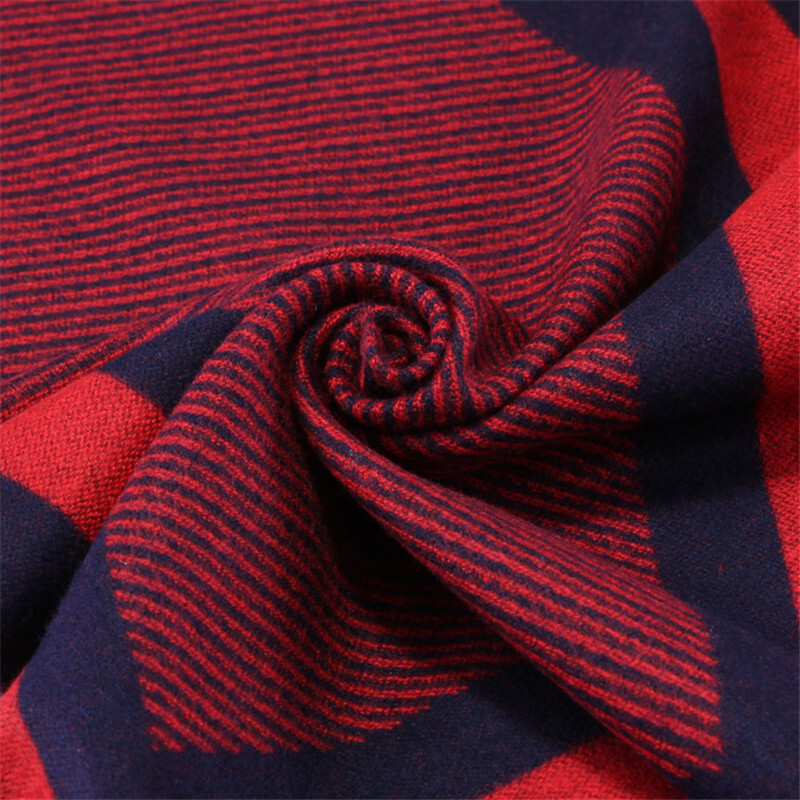 Eșarfă pentru bărbați, toamnă iarnă, eșarfă moale în carouri, eșarfă de cașmir pentru bărbați, eșarfe casual de marcă de înaltă calitate pentru afaceri