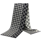 Noi eșarfe de lux din lână de cașmir pentru bărbați Esarfe calde de iarnă pentru bărbați Esarfe de lână neagră cărbune de lemn Confort dublă culoare la modă Îmbrăcăminte casual