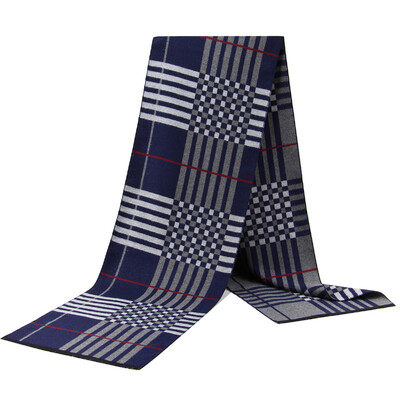 Noi eșarfe de lux din lână de cașmir pentru bărbați Esarfe calde de iarnă pentru bărbați Esarfe de lână neagră cărbune de lemn Confort dublă culoare la modă Îmbrăcăminte casual