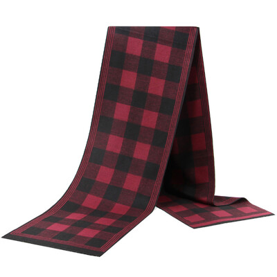 Noi eșarfe de lux din lână de cașmir pentru bărbați Esarfe calde de iarnă pentru bărbați Esarfe de lână neagră cărbune de lemn Confort dublă culoare la modă Îmbrăcăminte casual