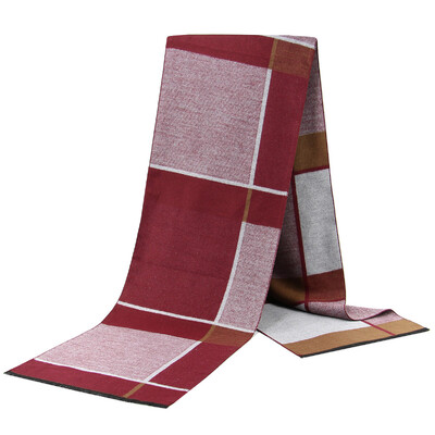 Noi eșarfe de lux din lână de cașmir pentru bărbați Esarfe calde de iarnă pentru bărbați Esarfe de lână neagră cărbune de lemn Confort dublă culoare la modă Îmbrăcăminte casual