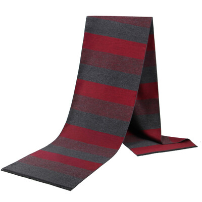 Noi eșarfe de lux din lână de cașmir pentru bărbați Esarfe calde de iarnă pentru bărbați Esarfe de lână neagră cărbune de lemn Confort dublă culoare la modă Îmbrăcăminte casual
