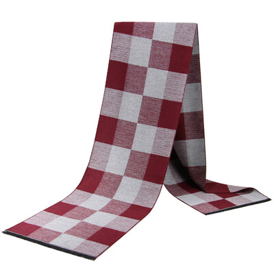 Noi eșarfe de lux din lână de cașmir pentru bărbați Esarfe calde de iarnă pentru bărbați Esarfe de lână neagră cărbune de lemn Confort dublă culoare la modă Îmbrăcăminte casual