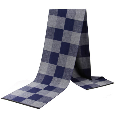 Noi eșarfe de lux din lână de cașmir pentru bărbați Esarfe calde de iarnă pentru bărbați Esarfe de lână neagră cărbune de lemn Confort dublă culoare la modă Îmbrăcăminte casual