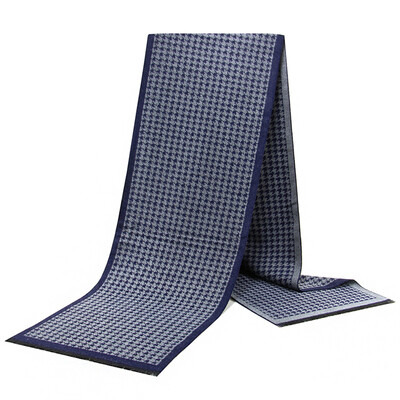 Noi eșarfe de lux din lână de cașmir pentru bărbați Esarfe calde de iarnă pentru bărbați Esarfe de lână neagră cărbune de lemn Confort dublă culoare la modă Îmbrăcăminte casual