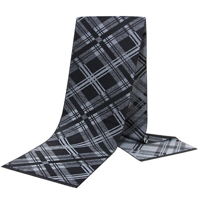 Noi eșarfe de lux din lână de cașmir pentru bărbați Esarfe calde de iarnă pentru bărbați Esarfe de lână neagră cărbune de lemn Confort dublă culoare la modă Îmbrăcăminte casual