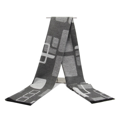 Eșarfă cu ciucuri bussiess de iarnă bărbați marca de lux carouri eșarfe cașmir artificial șal pashmina foulard echarpe hiver homme N7