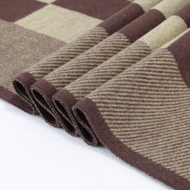 Eșarfă cu ciucuri bussiess de iarnă bărbați marca de lux carouri eșarfe cașmir artificial șal pashmina foulard echarpe hiver homme N7