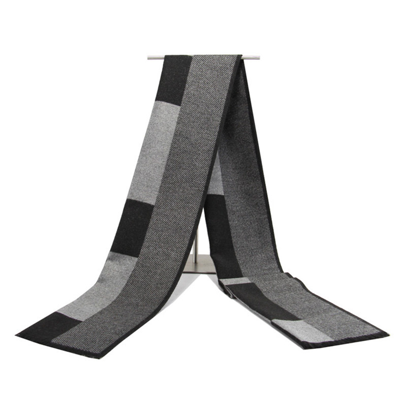 Eșarfă cu ciucuri bussiess de iarnă bărbați marca de lux carouri eșarfe cașmir artificial șal pashmina foulard echarpe hiver homme N7