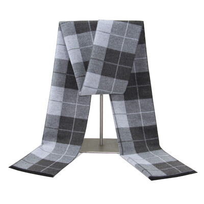 Eșarfe pentru bărbați în carouri de modă nouă, toamnă, iarnă, pashmina, groasă, caldă, cașmir, eșarfe de afaceri lungi pentru bărbați Shaw clasic