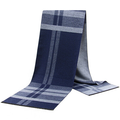 Eșarfe pentru bărbați în carouri de modă nouă, toamnă, iarnă, pashmina, groasă, caldă, cașmir, eșarfe de afaceri lungi pentru bărbați Shaw clasic