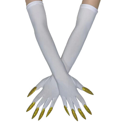 Cool Halloween Gloves Duge Ghost Claw Dress Up Gloves Modne crne duge nokte Cosplay Halloween Smiješne rukavice