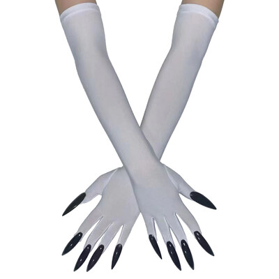 Cool Halloween Gloves Duge Ghost Claw Dress Up Gloves Modne crne duge nokte Cosplay Halloween Smiješne rukavice