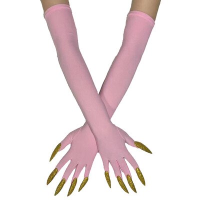 Cool Halloween Gloves Duge Ghost Claw Dress Up Gloves Modne crne duge nokte Cosplay Halloween Smiješne rukavice