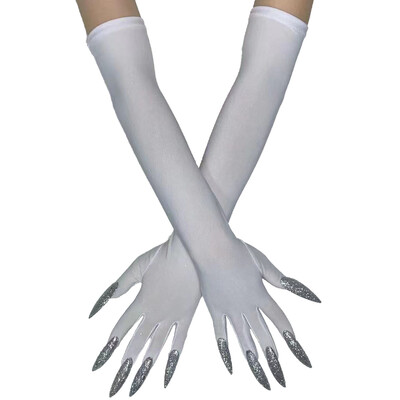 Cool Halloween Gloves Duge Ghost Claw Dress Up Gloves Modne crne duge nokte Cosplay Halloween Smiješne rukavice