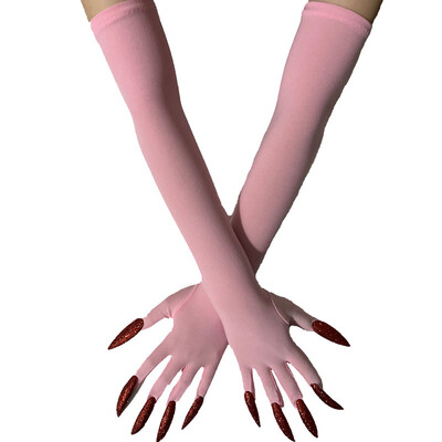 Cool Halloween Gloves Duge Ghost Claw Dress Up Gloves Modne crne duge nokte Cosplay Halloween Smiješne rukavice