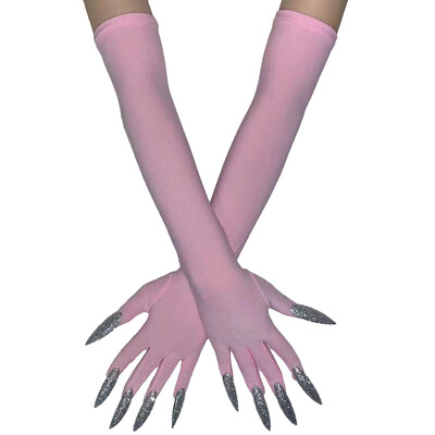 Cool Halloween Gloves Duge Ghost Claw Dress Up Gloves Modne crne duge nokte Cosplay Halloween Smiješne rukavice