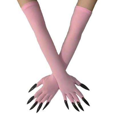 Cool Halloween Gloves Duge Ghost Claw Dress Up Gloves Modne crne duge nokte Cosplay Halloween Smiješne rukavice