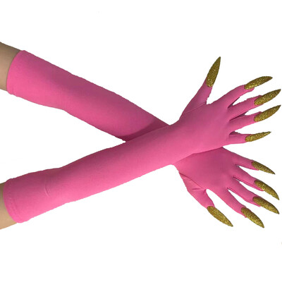 Cool Halloween Gloves Duge Ghost Claw Dress Up Gloves Modne crne duge nokte Cosplay Halloween Smiješne rukavice