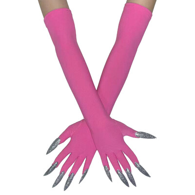 Cool Halloween Gloves Duge Ghost Claw Dress Up Gloves Modne crne duge nokte Cosplay Halloween Smiješne rukavice