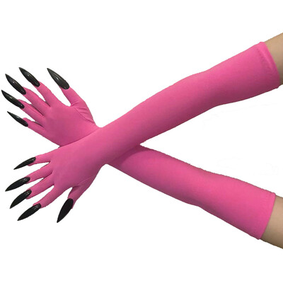 Cool Halloween Gloves Duge Ghost Claw Dress Up Gloves Modne crne duge nokte Cosplay Halloween Smiješne rukavice