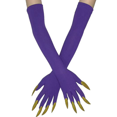 Cool Halloween Gloves Duge Ghost Claw Dress Up Gloves Modne crne duge nokte Cosplay Halloween Smiješne rukavice