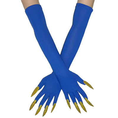 Cool Halloween Gloves Duge Ghost Claw Dress Up Gloves Modne crne duge nokte Cosplay Halloween Smiješne rukavice