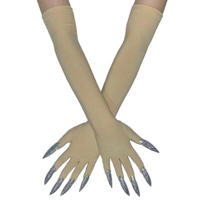 Cool Halloween Gloves Duge Ghost Claw Dress Up Gloves Modne crne duge nokte Cosplay Halloween Smiješne rukavice