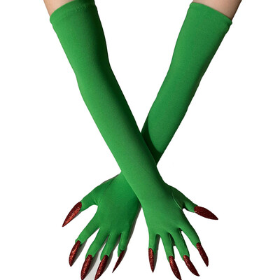 Cool Halloween Gloves Duge Ghost Claw Dress Up Gloves Modne crne duge nokte Cosplay Halloween Smiješne rukavice
