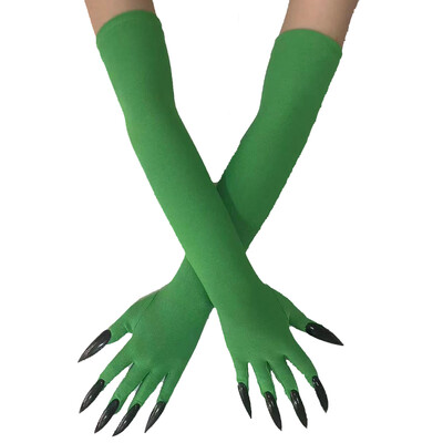 Cool Halloween Gloves Duge Ghost Claw Dress Up Gloves Modne crne duge nokte Cosplay Halloween Smiješne rukavice